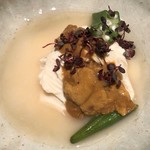 ろっかん - 雲丹の塩辛と生ゆば