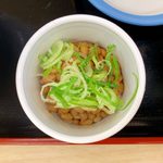 Matsuya - 定番朝定食（納豆） ¥360 の納豆