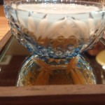 奈良屋町 青 - 鏡のコースターに映るコントラストが美しい☆混ぜて食べると美味！