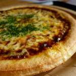 フィンランドの森 ハンモックカフェ - ※２０㎝くらいの小さめなピザです。那須豚のミートソースピッツァ