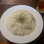 hokurikuitariambarucchadougenzaka - あさりと青海苔のリゾット（ランチ）