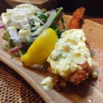 インディ庵 - 料理写真:・プリプリ海老&ズッキーニフライ アップで。