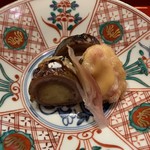 一心鮨 光洋 - 九州茄子の秋刀魚巻きとイチジクの揚げ物