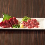 [Authentic direct from Kumamoto] Special horse sashimi (marbled/loin)