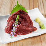 Finest horse fin sashimi