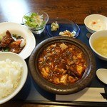Chuuka Chuubou Tantan - 平日のランチセット『好好セット』から四川麻婆豆腐と黒酢すぶたを選択