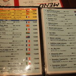 MA MAISON - ワインメニューの一部です。