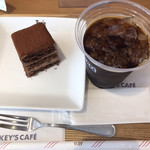 Top's KEY'S CAFE - ダークチョコケーキセット