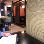 寿し善 - 隣席とはRカーテンで仕切られてます