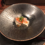 鉄板焼 とよ田 - カニみそのクリームソース