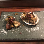 鉄板焼 とよ田 - アワビの椎茸肝ソース