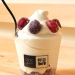 好日珈琲 - ソフトクリーム（ブルーベリー）