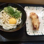 Mikasa Udon - 釜玉うどん+とり天