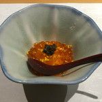 鮨 ふくじゅ - いくら丼（キャビアと飛子と卵黄のおぼろ）