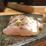 鮨 ふくじゅ - かますの冷製の燻製