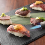 Delicious!! 3 kinds of grilled meat Sushi