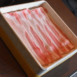 鍋ぞう 川崎 - 鍋ぞうコース（１，８００円＋税）の『豚バラ』２０１９年９月