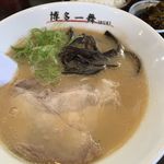 博多一舞 - 白とんこつラーメン　￥650