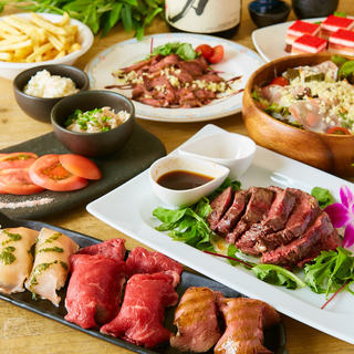 肉寿司食べ比べコース 話題の肉寿司3種の食べ比べ 3時間飲み放題付き 7品4990円 3990円 個室イタリアン肉バル カテリーナ 名古屋駅前店 名古屋 居酒屋 食べログ