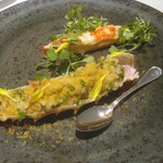 ル・ヴァンキャトル - 蟹リゾットからすみがけ、茹で蟹　これがおいしくないわけがない。