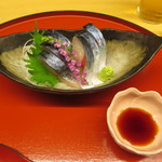 天ぷら やす田 - 〆サバ＠800円(税抜き)