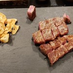 鉄板焼 富貴亭 - 特選黒毛和牛サーロイン(7,000円)