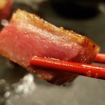 鉄板焼 富貴亭 - 肉アップ