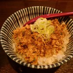 らーめん 鶏喰 - ピリ辛鶏そぼろご飯