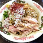 金町製麺 - 牛にぼ油そば（スタミナVer.）　750円