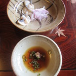 飴源 - 橙酢の入ったポン酢でいただく湯引き