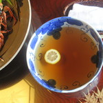 飴源 - フィンガーボウルは烏龍茶