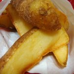 フレッシュネスバーガー - 皮付き厚切りのフライドポテト