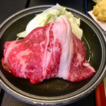 万座亭 - 上州牛と季節のお野菜の陶板焼き