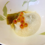 万座亭 - 中付  いくらと焼き茄子の山かけ