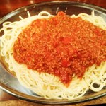 ナポリ夢の街 - ミートソース（LLサイズ）　スープがセットです