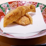 新ばし 星野 - 岩手の松茸をフライに