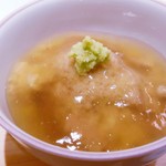 新ばし 星野 - 蟹の栗蒸し　銀餡