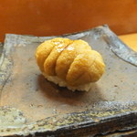 日本橋橘町　都寿司 - 雲丹（2012/2)