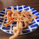 そば処 きむら - サービスの蕎麦かりんとう　バター醤油味