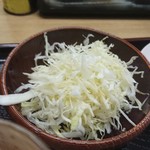 串カツ えびす - キャベツの千切り