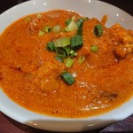 Mughal Cafe - ・チキンカラヒ 1080円、あんまりカラヒにゃ見えんのやけど