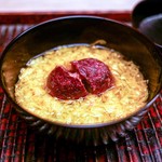 Ogata - ・椀物 栗と菊花