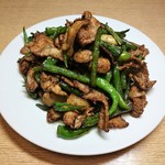 Stir-fried green tang and roasted pork set meal