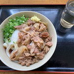 手打ちうどんますや - 肉ブッカケ（冷）大サイズ