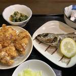 ささら - 鶏肉唐揚げ 黒むつ塩焼き