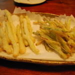 ふくろう亭 - 島ラッキョ天ぷら