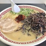 双喜紋 - ラーメンにキクラゲトッピング『超コッテリ』