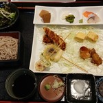 Sobachou - 晩酌セットのご飯抜き幕の内御膳