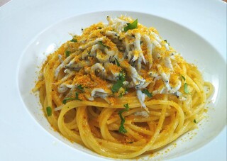 TORATTORIA COLLINA PICCOLA - サルディーニャ産からすみと釜揚げシラスのスパゲティ