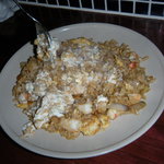 マゴコロ - チャーハンに自家製タルタルを乗せて(^^)